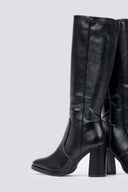 Block Heel Stretch Boots - Black Matte - thefashionproject.gr - BOTEGGA 22
