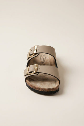 Gold Star - Bold Buckle Wide Strap Sandals - Sand Matte