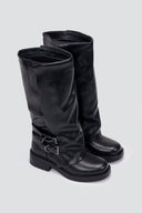Boots Gaiter Design - Black Matte - thefashionproject.gr - GOGO