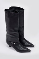Boots Kitten Heel - Black Matte - thefashionproject.gr - Stephan