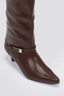 Boots Kitten Heel - Light Brown Matte - thefashionproject.gr - Stephan