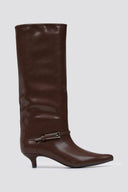 Boots Kitten Heel - Light Brown Matte - thefashionproject.gr - Stephan