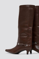 Boots Kitten Heel - Light Brown Matte - thefashionproject.gr - Stephan