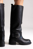 Boots Large Buckle - Black Matte - thefashionproject.gr - Stephan