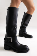 Boots Large Buckle - Black Matte - thefashionproject.gr - Stephan