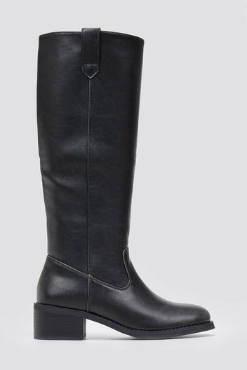 Stephan - Boots Low Block Heel - Black Matte