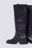 Boots Low Block Heel - Black Matte - thefashionproject.gr - Stephan