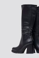 Boots Platform - Black Matte - thefashionproject.gr - Ideal shoes