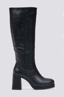 Boots Platform Block Heel - Black Matte - thefashionproject.gr - Stephan