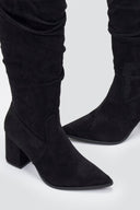 Boots Pointed Toe - Black Suede - thefashionproject.gr - MARQUIIZ