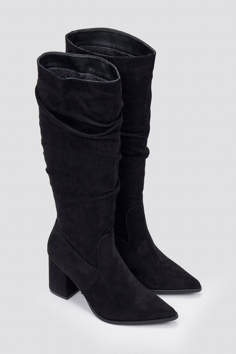 MARQUIIZ - Boots Pointed Toe - Black Suede