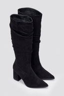 Boots Pointed Toe - Black Suede - thefashionproject.gr - MARQUIIZ