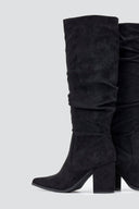 Boots Pointed Toe - Black Suede - thefashionproject.gr - MARQUIIZ