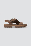 FANTASY SANDALS - Buckle Comfort Sandals - Taupe Suede