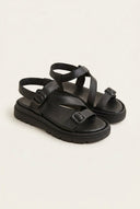 TFP - Buckle Sandals Adjustable Straps - Black Matte