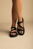 TFP - Buckle Sandals Adjustable Straps - Black Matte
