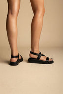 TFP - Buckle Sandals Adjustable Straps - Black Matte