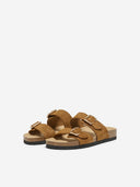 ONLY - Buckle Sandals Anatomical Footbed - Beige Suede