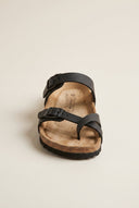 Gold Star - Buckle Sandals - Black Matte