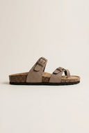 Gold Star - Buckle Sandals - Brown Matte
