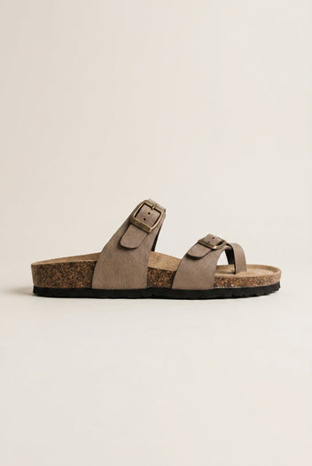 Gold Star - Buckle Sandals - Brown Matte