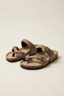 Gold Star - Buckle Sandals - Brown Matte