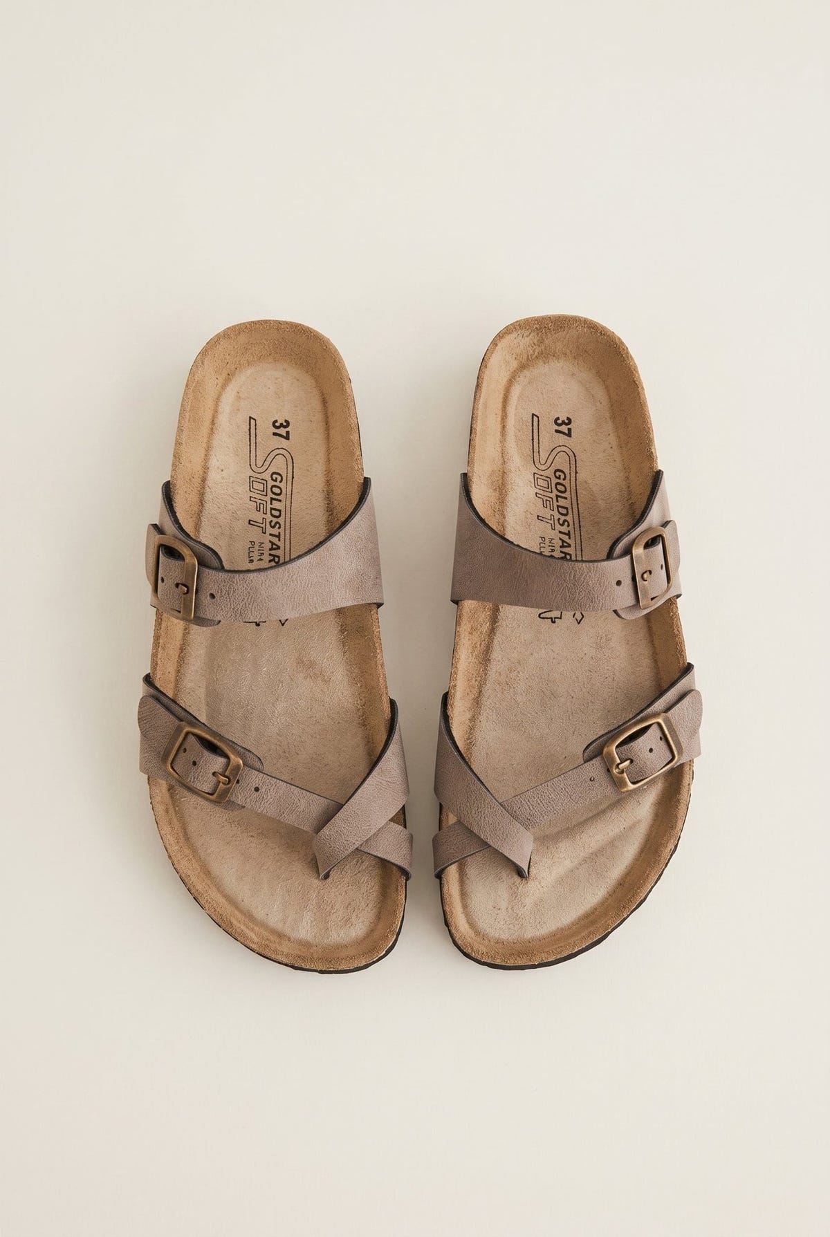 Gold Star - Buckle Sandals - Brown Matte