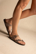 Gold Star - Buckle Sandals - Brown Matte