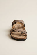 Gold Star - Buckle Sandals - Brown Matte