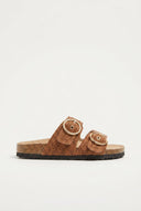 ONLY - Buckle Sandals Woven Design - Tan