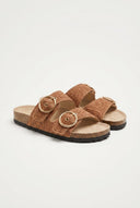 ONLY - Buckle Sandals Woven Design - Tan