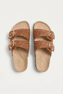 ONLY - Buckle Sandals Woven Design - Tan