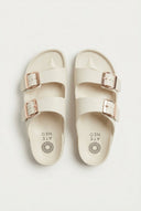 ATENEO - Buckle Slides Anatomical Footbed - Beige