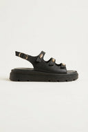TFP - Buckle Strap Sandals - Black Matte