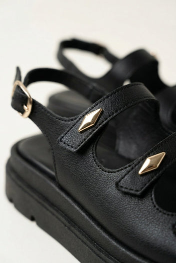 TFP - Buckle Strap Sandals - Black Matte