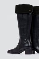 Carmela 162691 Leather Riding Boots - Black Matte - thefashionproject.gr - CARMELA