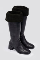 Carmela 162691 Leather Riding Boots - Black Matte - thefashionproject.gr - CARMELA