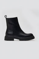 Casual Ankle Boots with Zipper - Black Matte - thefashionproject.gr - Ideal shoes