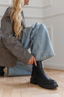 Casual Ankle Boots with Zipper - Black Matte - thefashionproject.gr - Ideal shoes