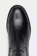 Casual Boots with Low Block Heel Zipper - Black Matte - thefashionproject.gr - MARQUIIZ