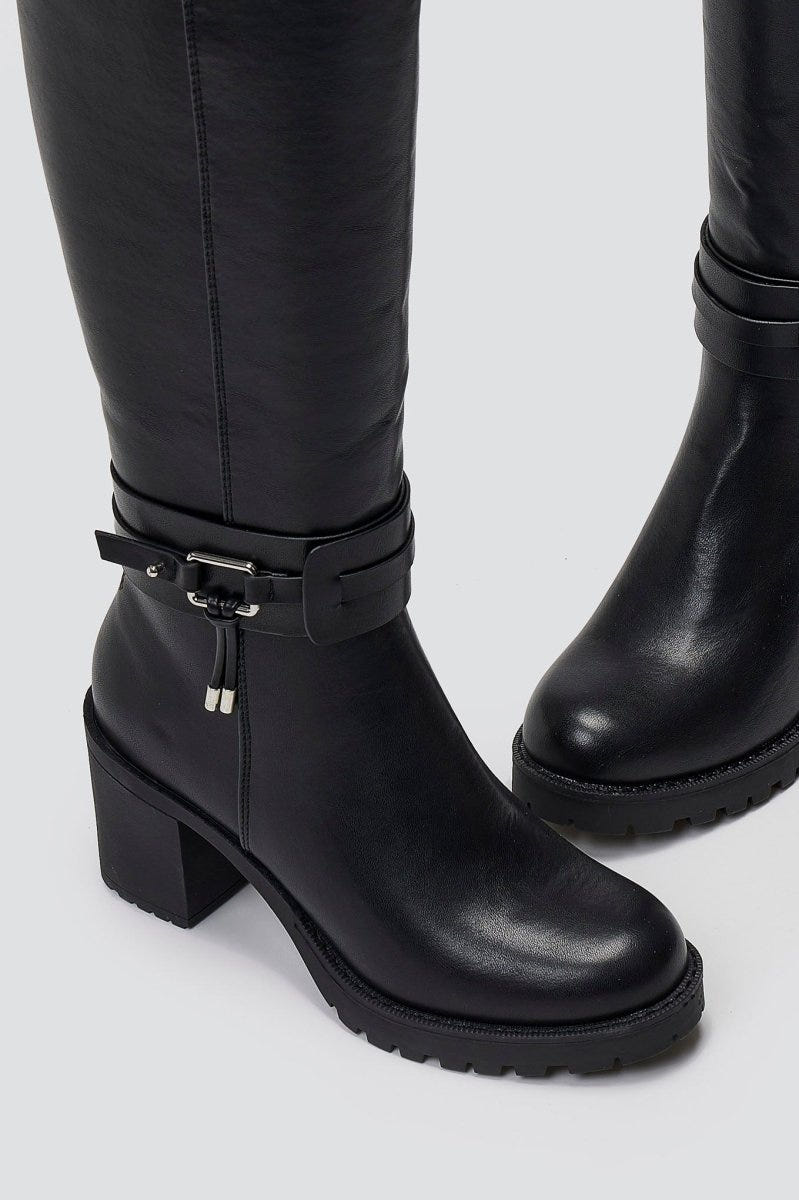 MARIAMARE - Casual Heel Boots MARIAMARE - Black Matte