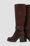 Casual Heel Boots MARIAMARE - Brown Suede - thefashionproject.gr - MARIAMARE