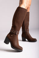 Casual Heel Boots MARIAMARE - Brown Suede - thefashionproject.gr - MARIAMARE