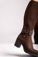 Casual Heel Boots MARIAMARE - Brown Suede - thefashionproject.gr - MARIAMARE