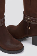 Casual Heel Boots MARIAMARE - Brown Suede - thefashionproject.gr - MARIAMARE