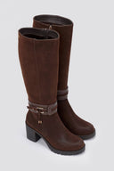 Casual Heel Boots MARIAMARE - Brown Suede - thefashionproject.gr - MARIAMARE