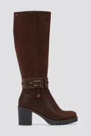 Casual Heel Boots MARIAMARE - Brown Suede - thefashionproject.gr - MARIAMARE