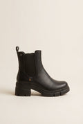 Refresh - Chelsea Ankle Boots Block Heel - Black Matte