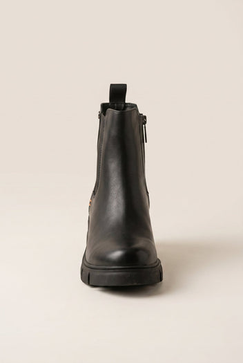 Refresh - Chelsea Ankle Boots Block Heel - Black Matte