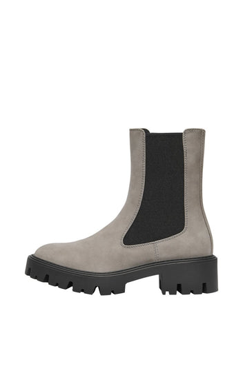 Chelsea Boots with Chunky Sole ONLY 15274563 - Light Grey Matte - thefashionproject.gr - ONLY